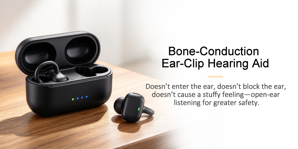Bone-ConductionEar-Clip Hearing Aid